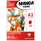 Clairefontaine bloc de papier Layout manga ILLUSTRATIONS, A3