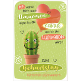 SUSY card Geburtstagskarte wiggle "Kaktus"