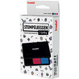 trodat stempelkissen 9051, 3-farbig, schwarz/rot/blau