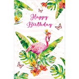 SUSY card Carte d'anniversaire wish and bloom "Flamant rose"