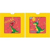 SUSY card Carte d'anniversaire 3D sliding card "Dino"