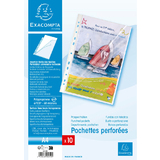 EXACOMPTA pochette perfore, A4, PP, transparent