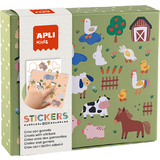 APLI kids Jeu de gommettes "Les animaux et leur habitat"