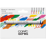 COPIC marqueur acrea "Vivid", set de 6