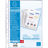 EXACOMPTA pochette perfore, A4+, PP, transparent lisse