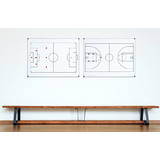 Bi-Office tableau blanc mural terrain de foot, 600 x 450 mm