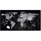 sigel tableau magntique en verre artverum "World Map"