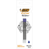 BIC recharge pour stylo  bille Cristal RE'NEW, S, bleu