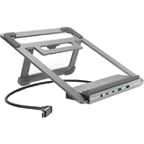 hama Notebook-Stnder mit USB-C-Docking Station, 12-Port