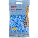 Hama perles  repasser midi, dans un sachet, bleu pastel