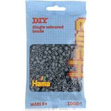 Hama perles  repasser midi, dans un sachet, gris fonc