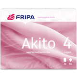 Fripa mouchoir Akito, 4 couches, extra blanc, pack de 30