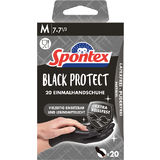 Spontex gant en nitrile Black Protect, taille: M, noir