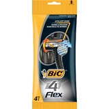 BIC rasoir jetable 4 Flex, pour hommes, pack de 4