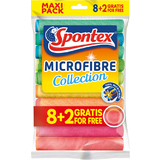 Spontex chiffon microfibre Collection, 8+2 GRATUIT
