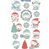 ZDesign kids Tatouages de Nol "Bonhomme de neige"