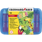 EBERHARD faber Craie de cire triangulaire COLORI, tui de 10