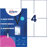 AVERY pochette badge avec lacet textile, 105 x 148 mm