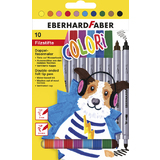 EBERHARD faber Feutre double COLORI, tui carton de 10