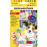 EBERHARD faber Feutre double COLORI, tui carton de 20