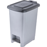 keeeper poubelle  pdale "olaf", 10 L, PP, light silver