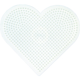 Hama plaque pour perles midi "Grand coeur", blanc