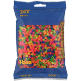 HAMA perles  repasser midi "Mix Fluo", sachet de 3.000