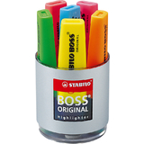 STABILO surligneur BOSS ORIGINAL, bote ronde de 6