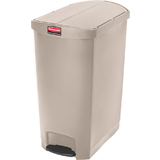 Rubbermaid collecteur  pdale slim Jim, 90 litres, beige