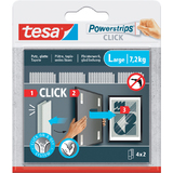 tesa bande auto-agrippante powerstrips CLICK, large, blanc