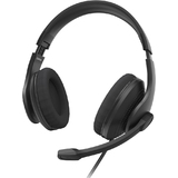hama stereo Headset "HS-USB300 V2", mit Mikrofon, schwarz