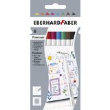 EBERHARD faber Feutre pointe fine, tui en carton de 8