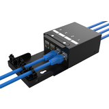 DIGITUS Botier de point de consolidation, 6 ports, noir