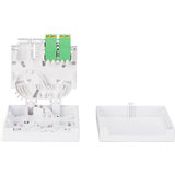 DIGITUS Botier FTTH, 2x LC/APC dx femelle avec obturateur