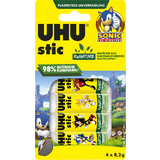 UHU Bton de colle stic ReNATURE SONIC, 4x 8,2 g, blister