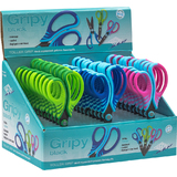 WEDO ciseaux Gripy, ronds, longueur 130 mm, prsentoir de 30