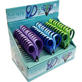 WEDO ciseaux Gripy, ronds, longueur 175 mm, prsentoir de 30