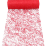 PAPSTAR chemin de table / ruban dcoratif "Sizoflor", rouge