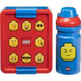 LEGO gourde + Bote  goter lunch SET ICONIC, rouge/bleu