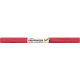 folia rouleau de papier crpon, 500 mm x 2,5 m, rouge feu