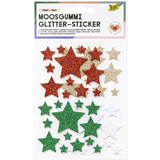 folia sticker paillet en caoutchouc mousse STARS XMAS