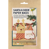 folia kit pochettes-cadeaux de Nol "Santa & Deer"