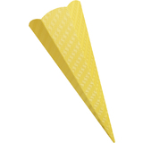 folia Schultten-Zuschnitt, 3D-Wellpappe, 6-eckig, gelb