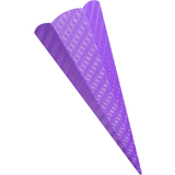 folia Schultten-Zuschnitt, 3D-Wellpappe, 6-eckig, lila