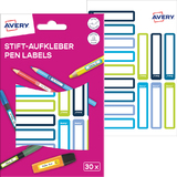 AVERY tiquette pour stylo, papier, 10 x 50 mm, cadre color
