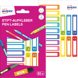 AVERY tiquette pour stylo, papier, 10 x 50 mm, cadre color