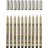 SAKURA feutre pointe fine PIGMA MICRON, tui de 10, noir