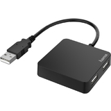 hama hub USB 2.0, 4 ports, noir