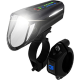 FISCHER fahrrad-led-frontleuchte mit Fernlicht, 100 Lux