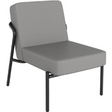 PAPERFLOW fauteuil visiteur medso KLASSIK s simili-cuir gris